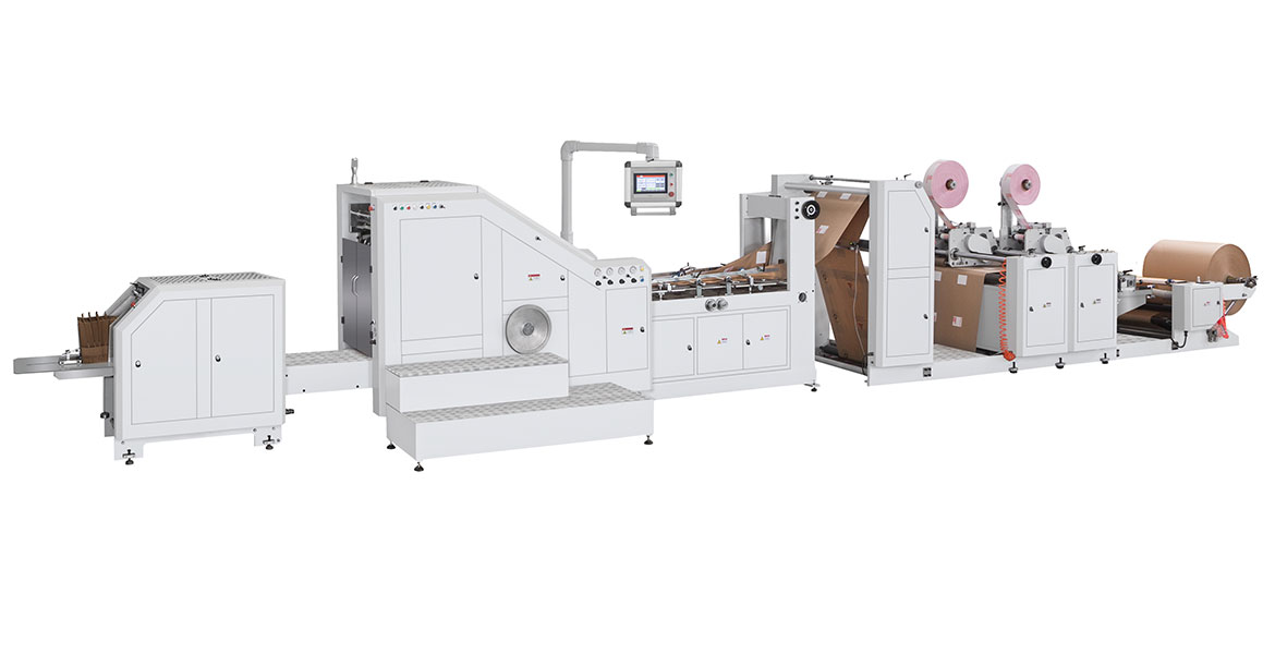 LSB-330D+TP 全自動貼片模切提手(派奇)紙袋機