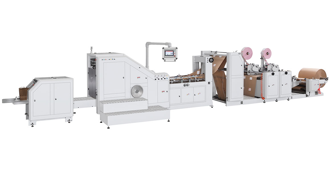 LSB-330LD+TP 全自動貼片模切提手(派奇)紙袋機