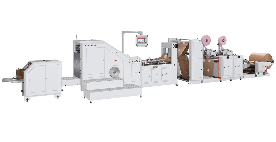 LSB-330XLD+TP 全自動貼片模切提手(派奇)紙袋機